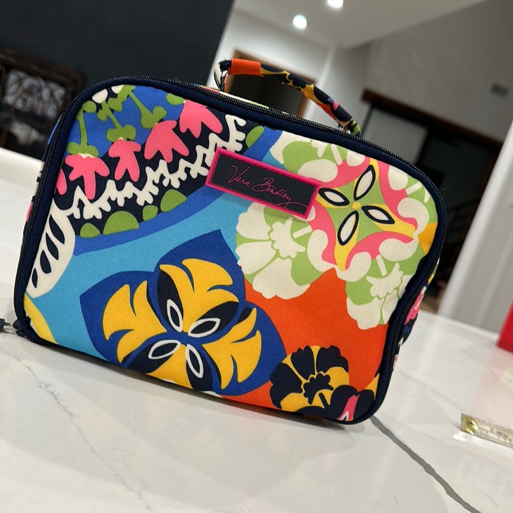 Vera Bradley Rio Lunchbox - Canvas With Plastic Wipe Clean Liner